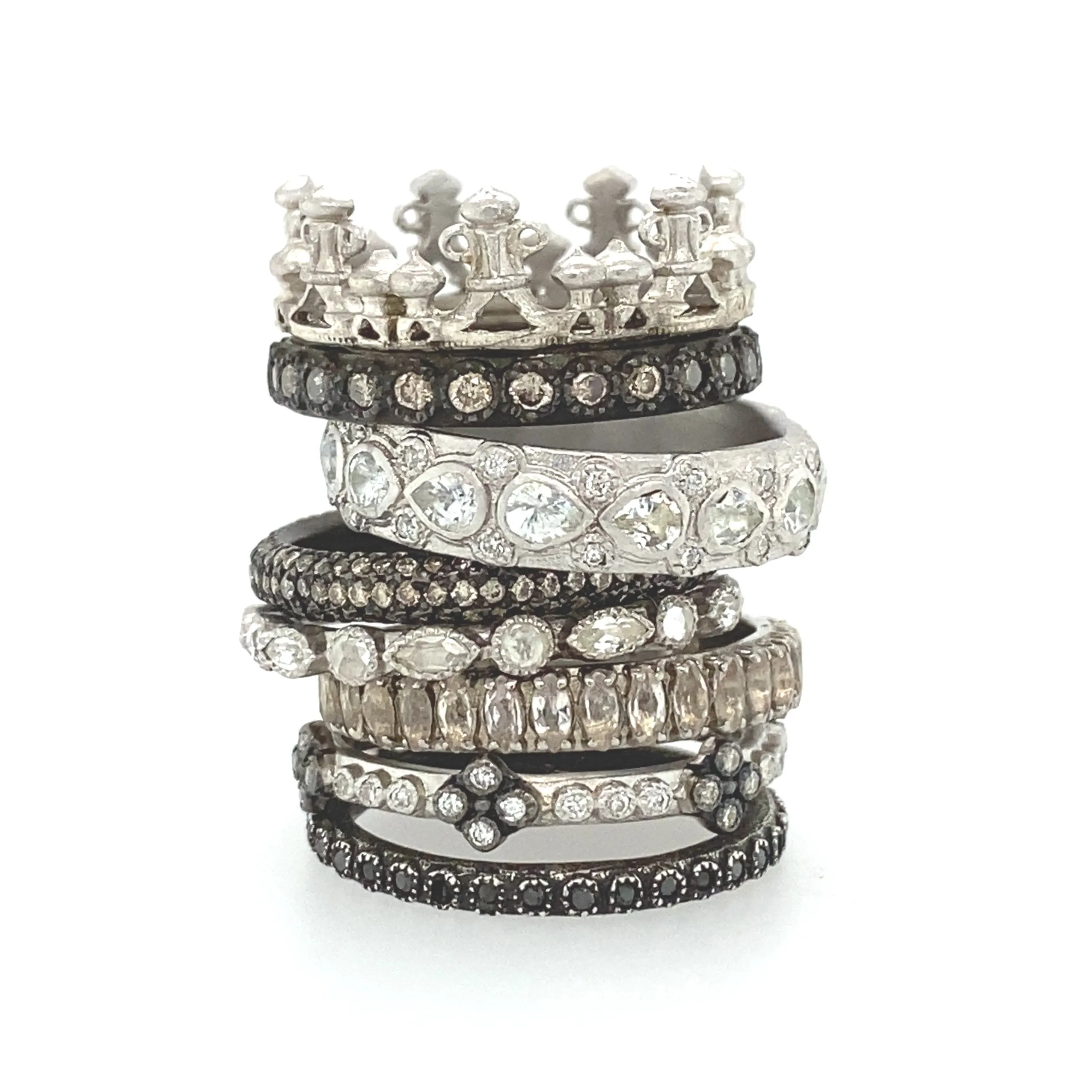 Crown Stack Band Ring