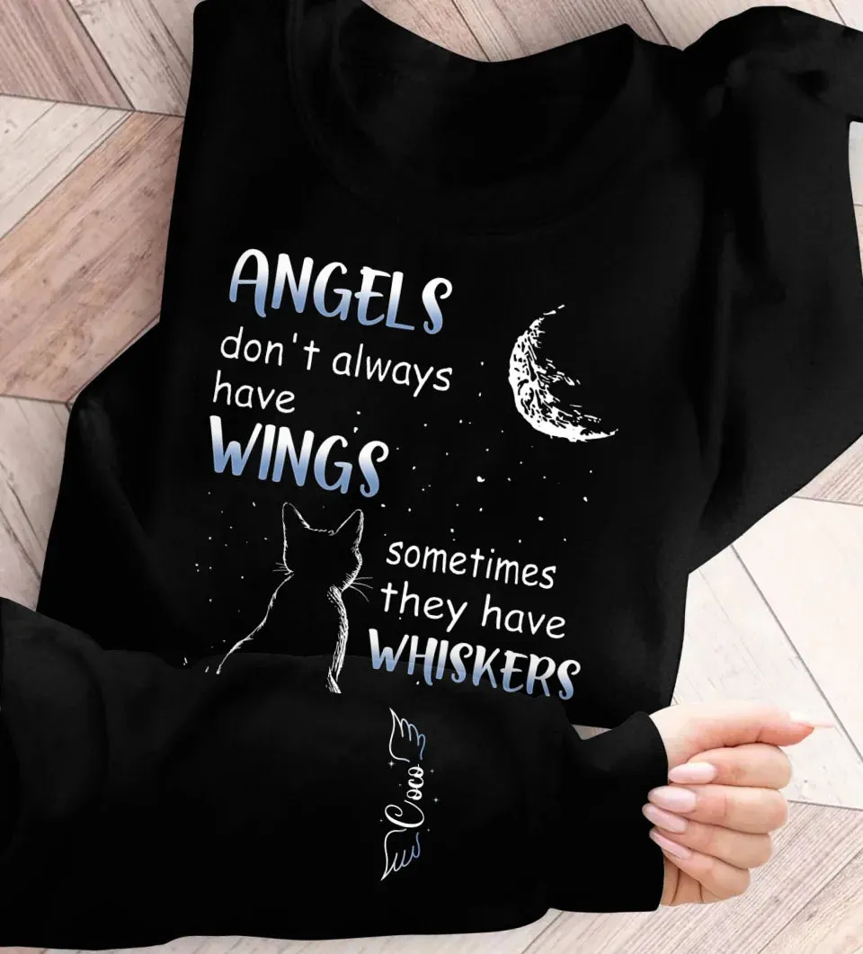 Custom Personalized Memorial Dog/ Cat AOP Sweater - Memorial Gift Idea For Pet Lover - Angels Don't Always Have Wings