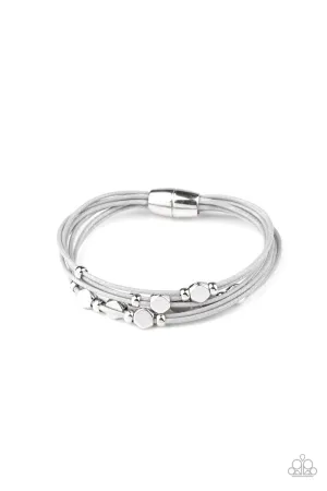 Cut The Cord Silver Bracelet
