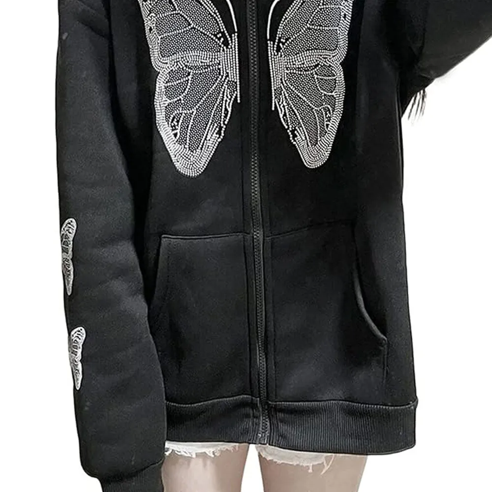 Dazzling Rhinestone Hoodies: Perfect for Day-to-Night Wear