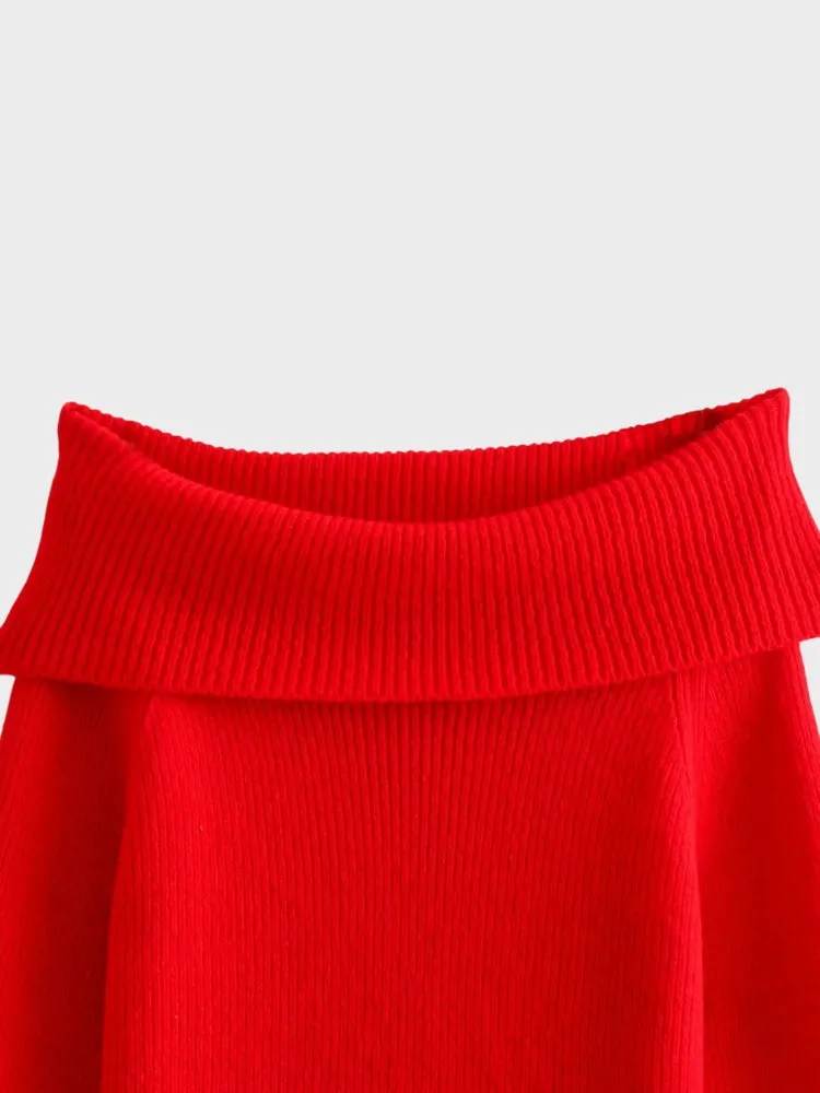 DCRB Off Shoulder Knitted Longsleeve