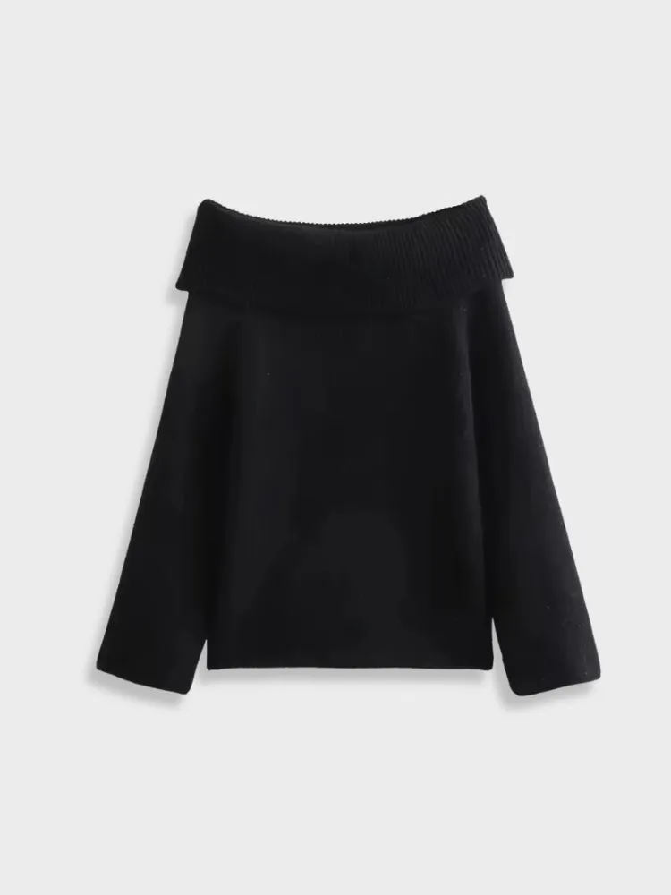 DCRB Off Shoulder Knitted Longsleeve