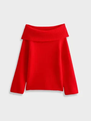 DCRB Off Shoulder Knitted Longsleeve