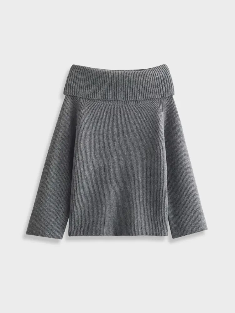 DCRB Off Shoulder Knitted Longsleeve