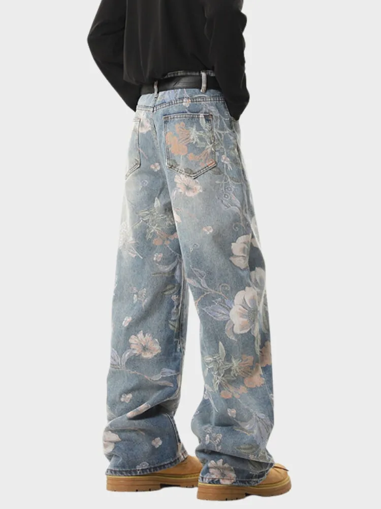 DCRB Vintage Flower Denim Jeans