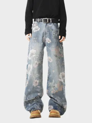 DCRB Vintage Flower Denim Jeans