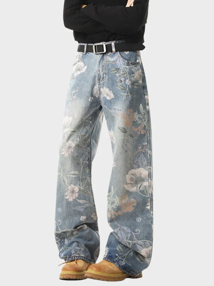 DCRB Vintage Flower Denim Jeans