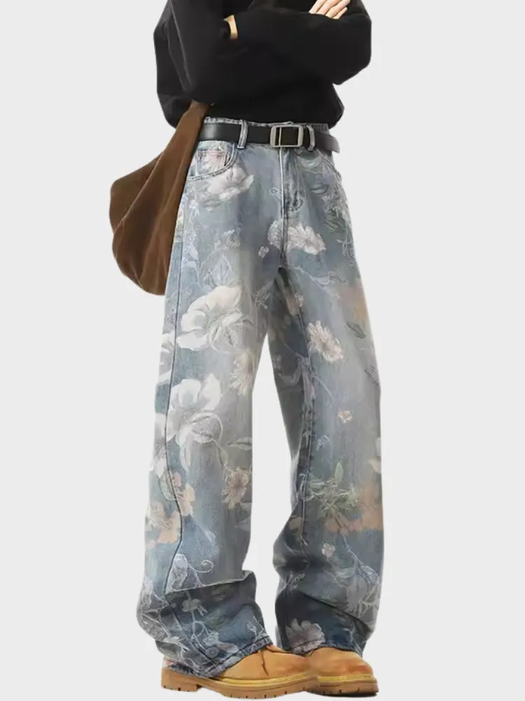 DCRB Vintage Flower Denim Jeans