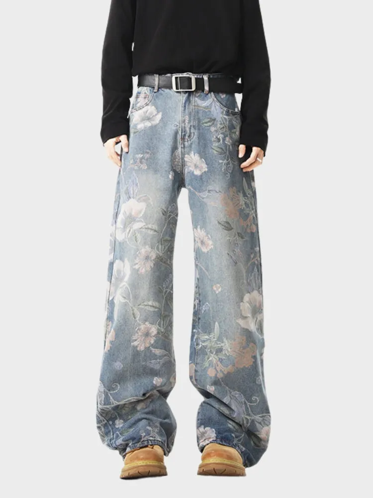 DCRB Vintage Flower Denim Jeans
