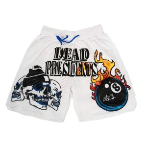 DEAD PRESIDENTS FIRE AND BRIMSTONE SHORTS (WHITE)
