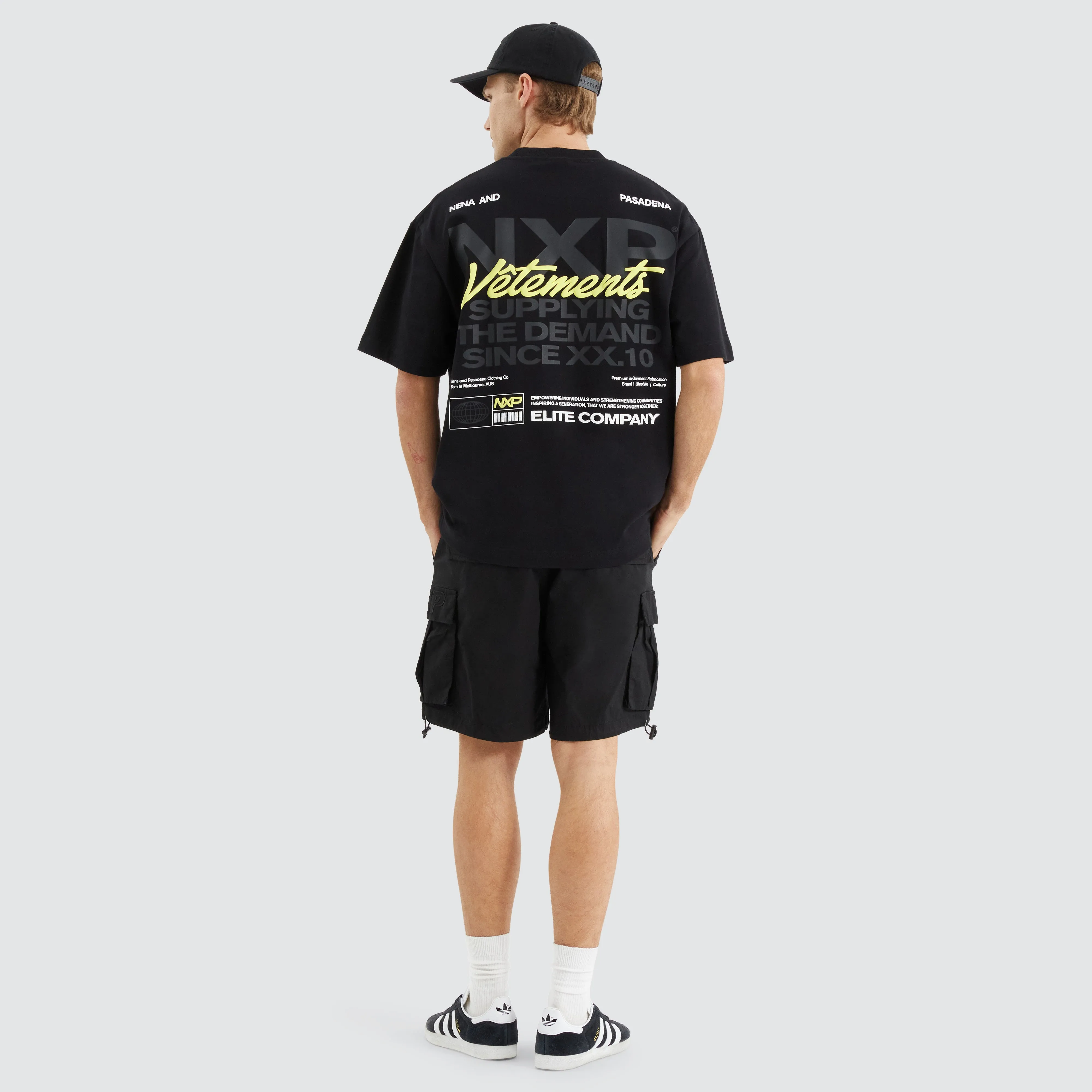 Demand Street Tee Jet Black