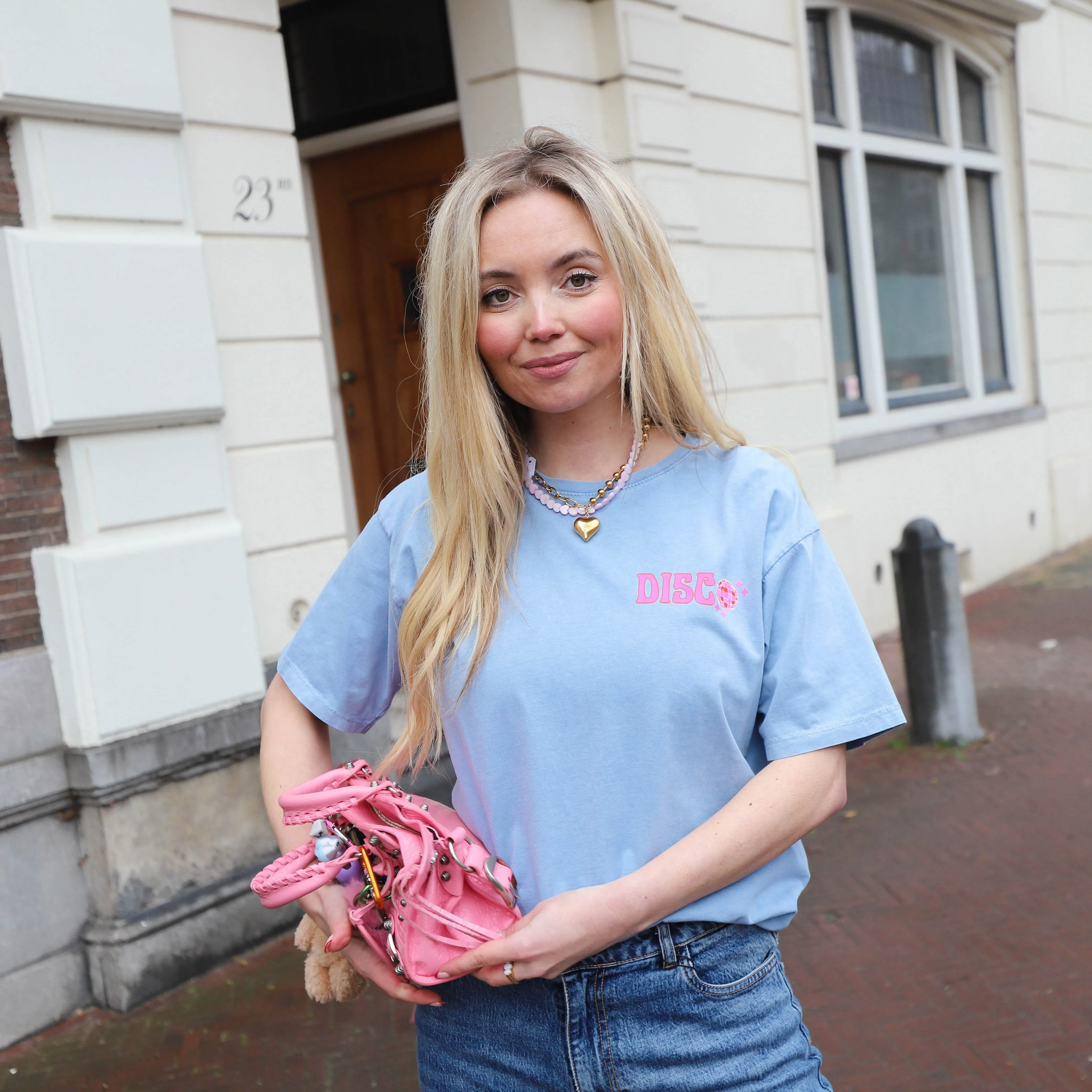 Disco tee blauw