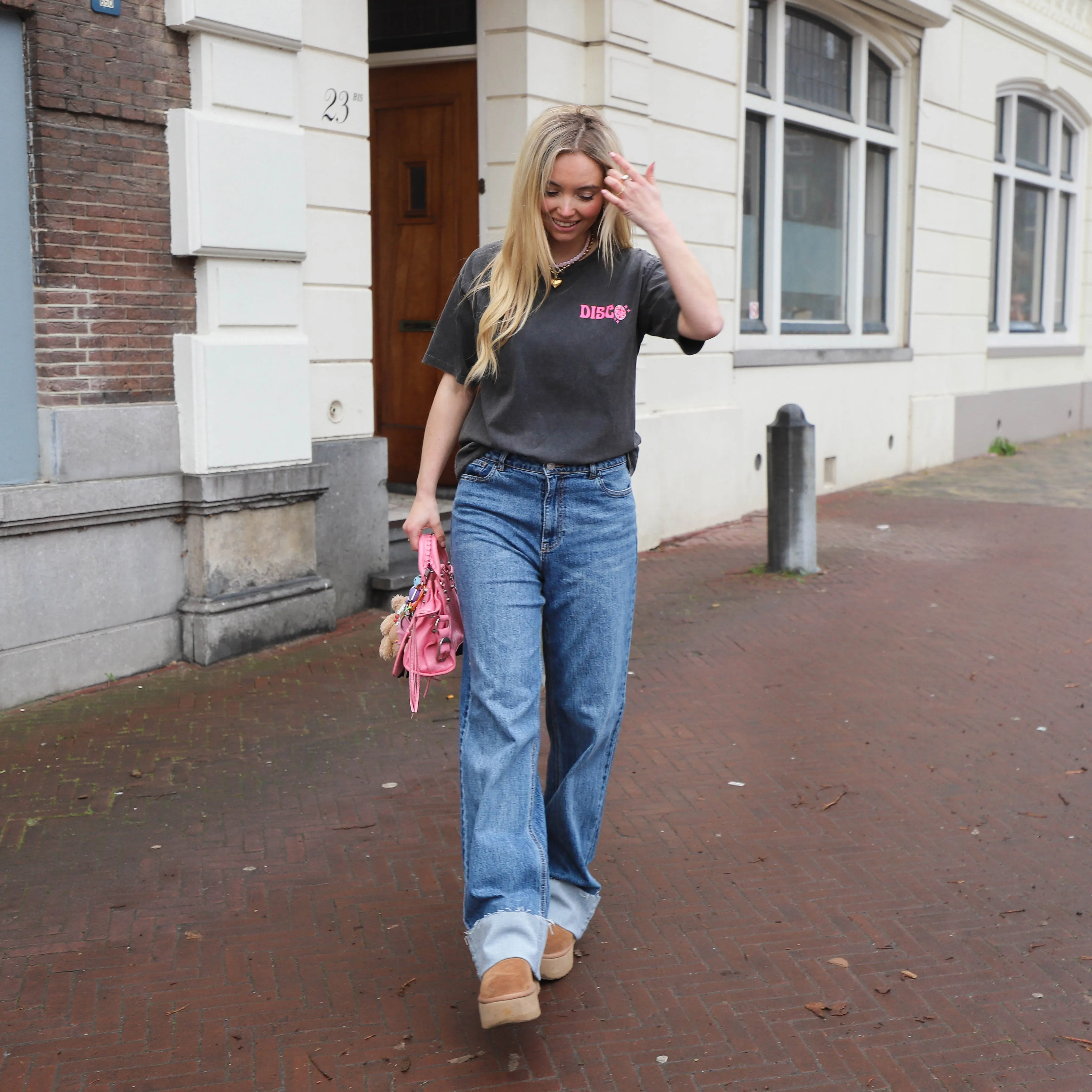 Disco tee zwart