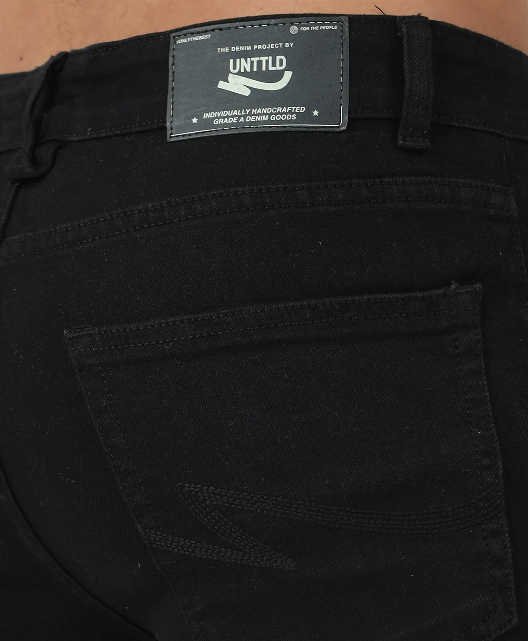Distressed Black Slim-fit Jeans