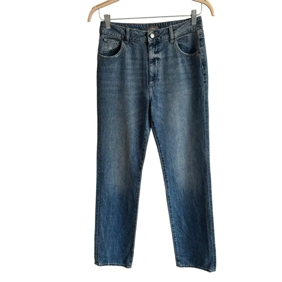 DL1961 High Rise Vintage Straight Jeans in Keller Wash, Size 26