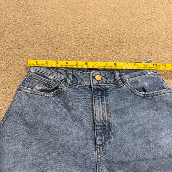 DL1961 Jeans Hepburn High Rise Wide Leg Crop Ankle in Slate Boho Raw Hem Size 26