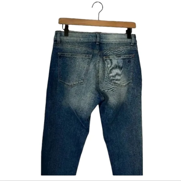 Dl1961 Womens Mara Instasculpt Straight Ankle Jeans Blue Stretch Brookside 27