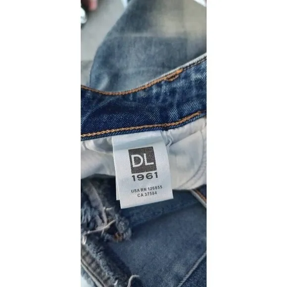 Dl1961 Womens Mara Instasculpt Straight Ankle Jeans Blue Stretch Brookside 27