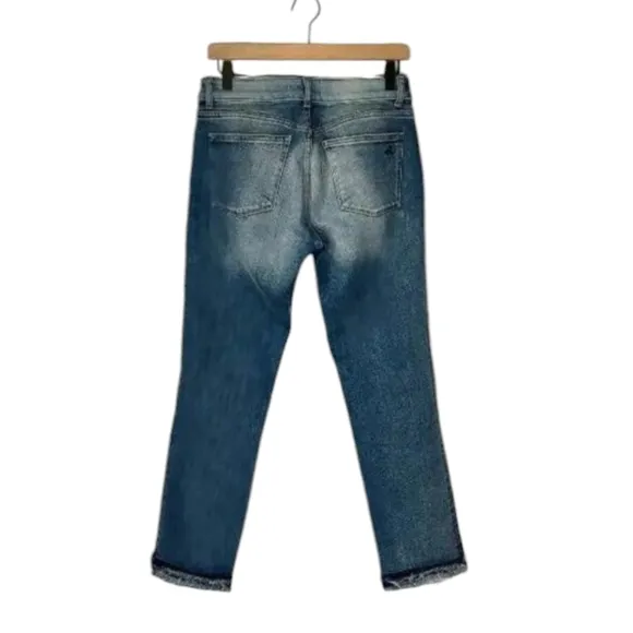 Dl1961 Womens Mara Instasculpt Straight Ankle Jeans Blue Stretch Brookside 27