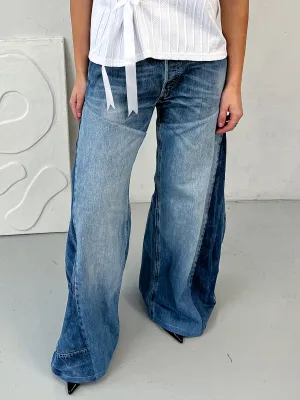 Dora Oversized Upcycled Blue High Waisted Jeans