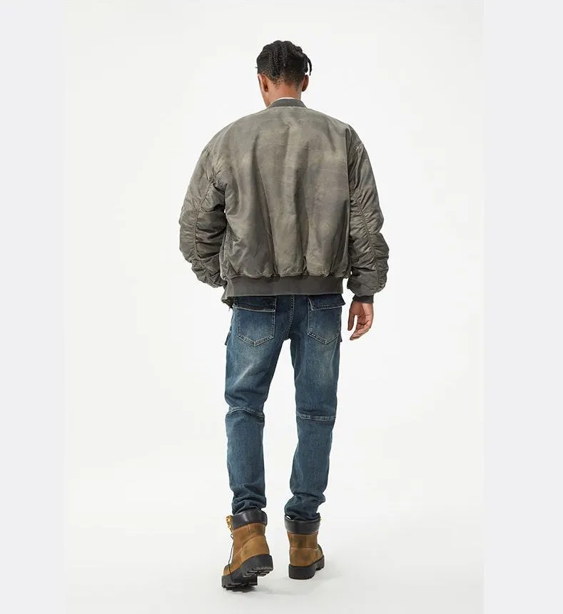 Durable Men's Jeans Featuring Trendy Flap Pockets
