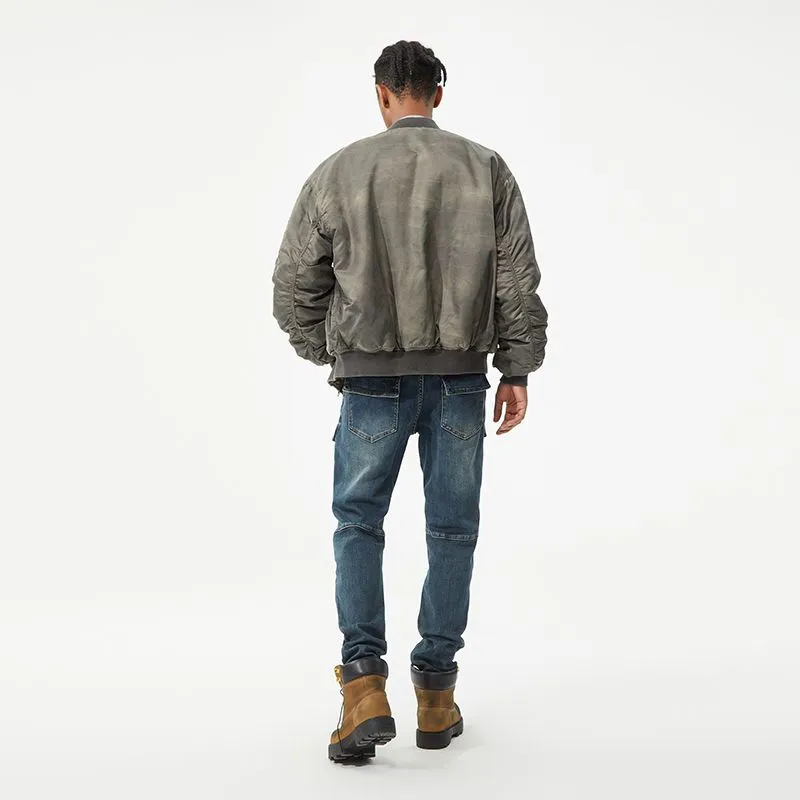 Durable Men's Jeans Featuring Trendy Flap Pockets