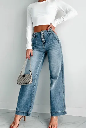 Dusk Blue Vintage Distressed 5-Button Jean