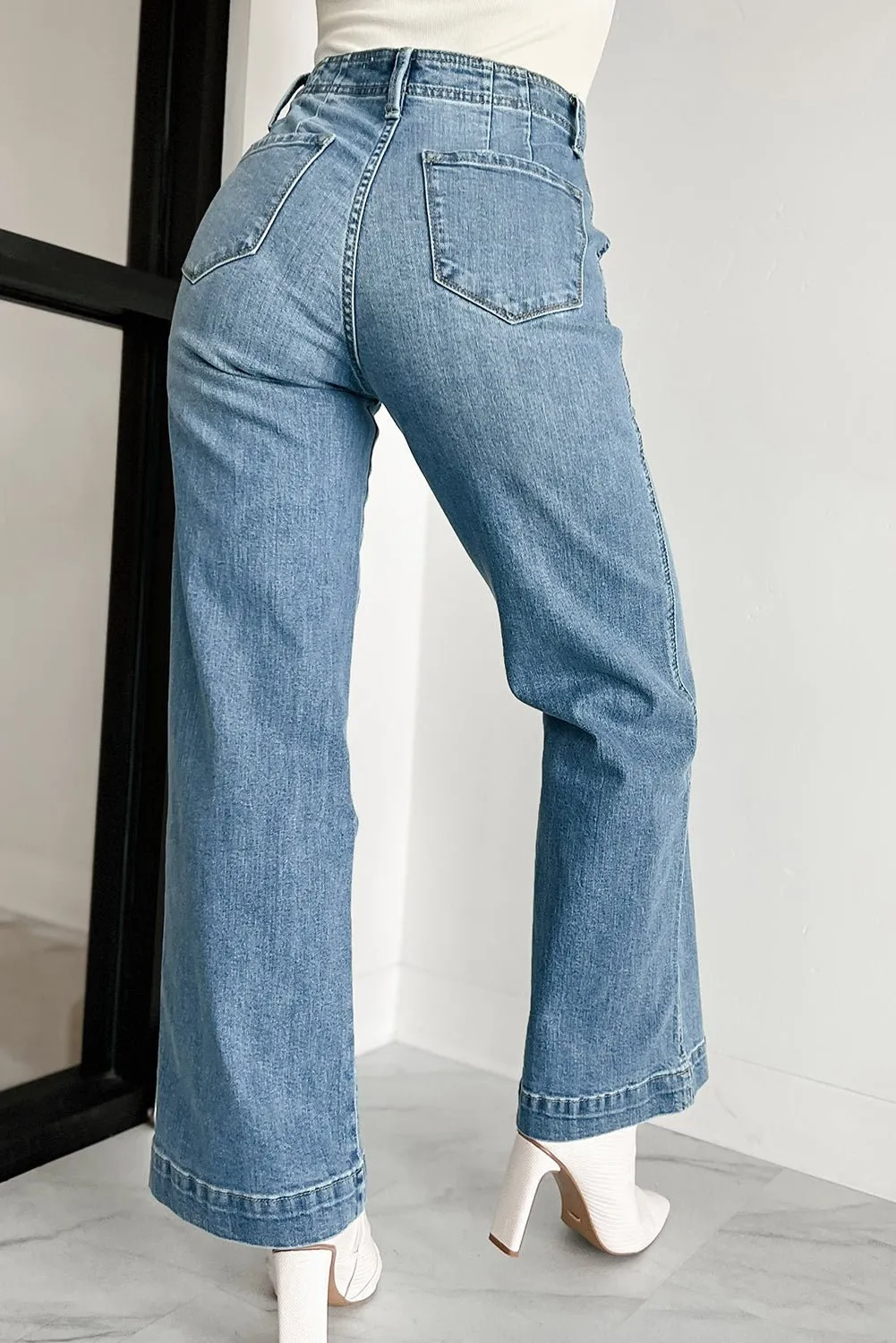 Dusk Blue Vintage Distressed 5-Button Jean