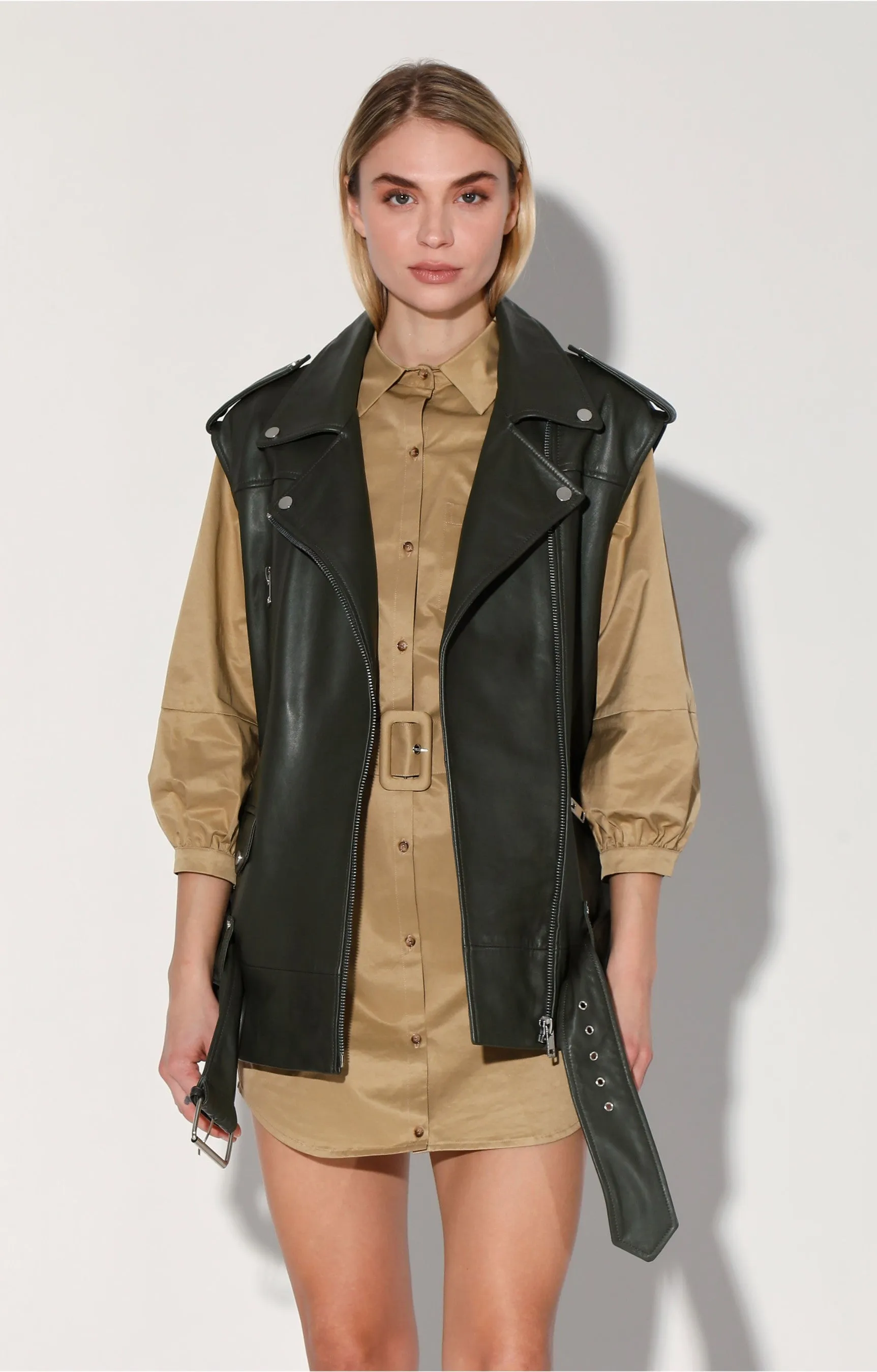 Edie Vest, Basil - Leather by Walter Baker