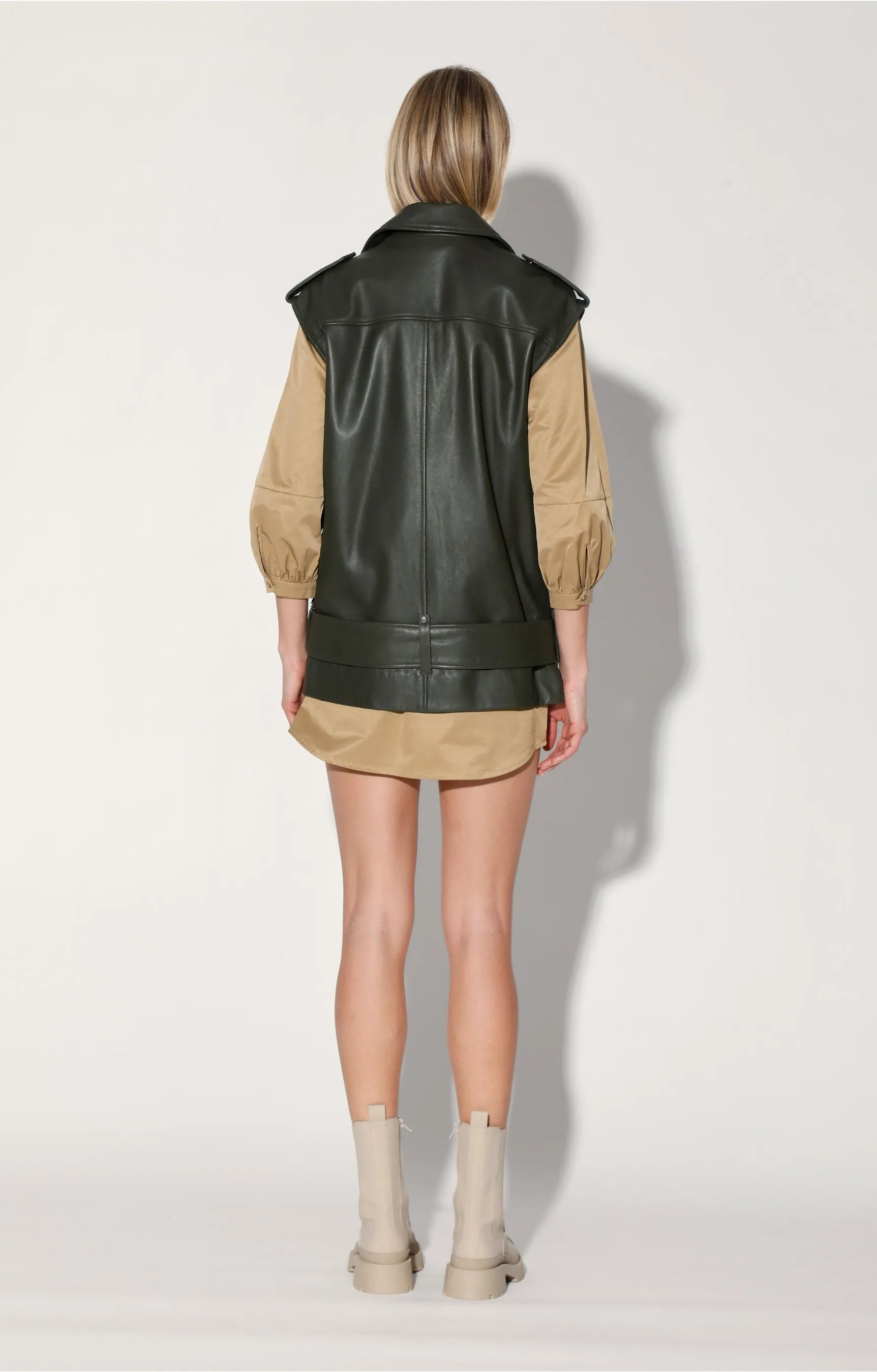 Edie Vest, Basil - Leather by Walter Baker
