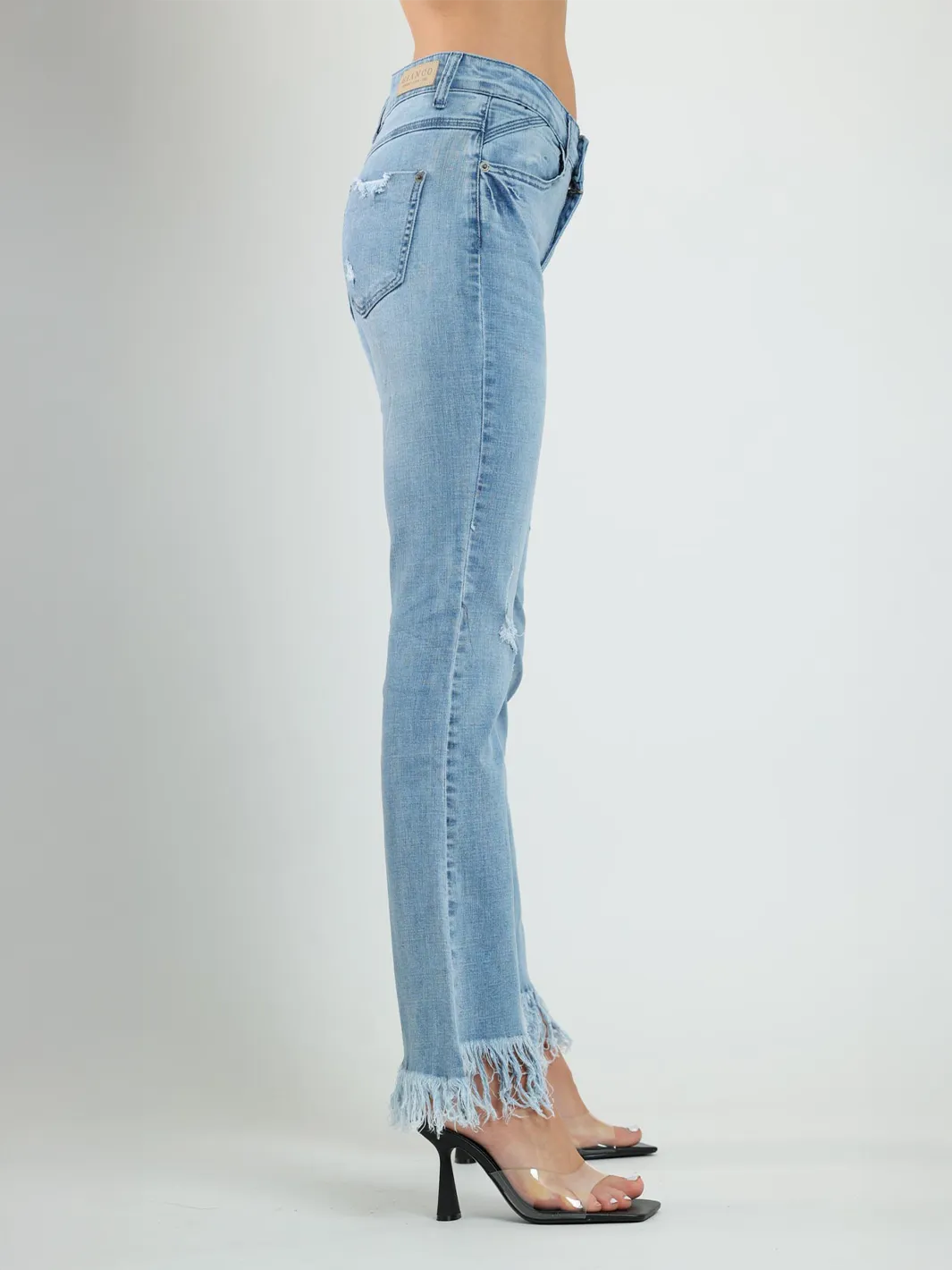 Elena Flared Jeans with Hem Detail