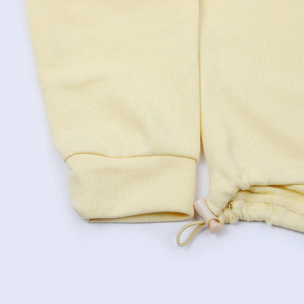Eminent Girls Full Sleeves Sweat Shirt - Lemon