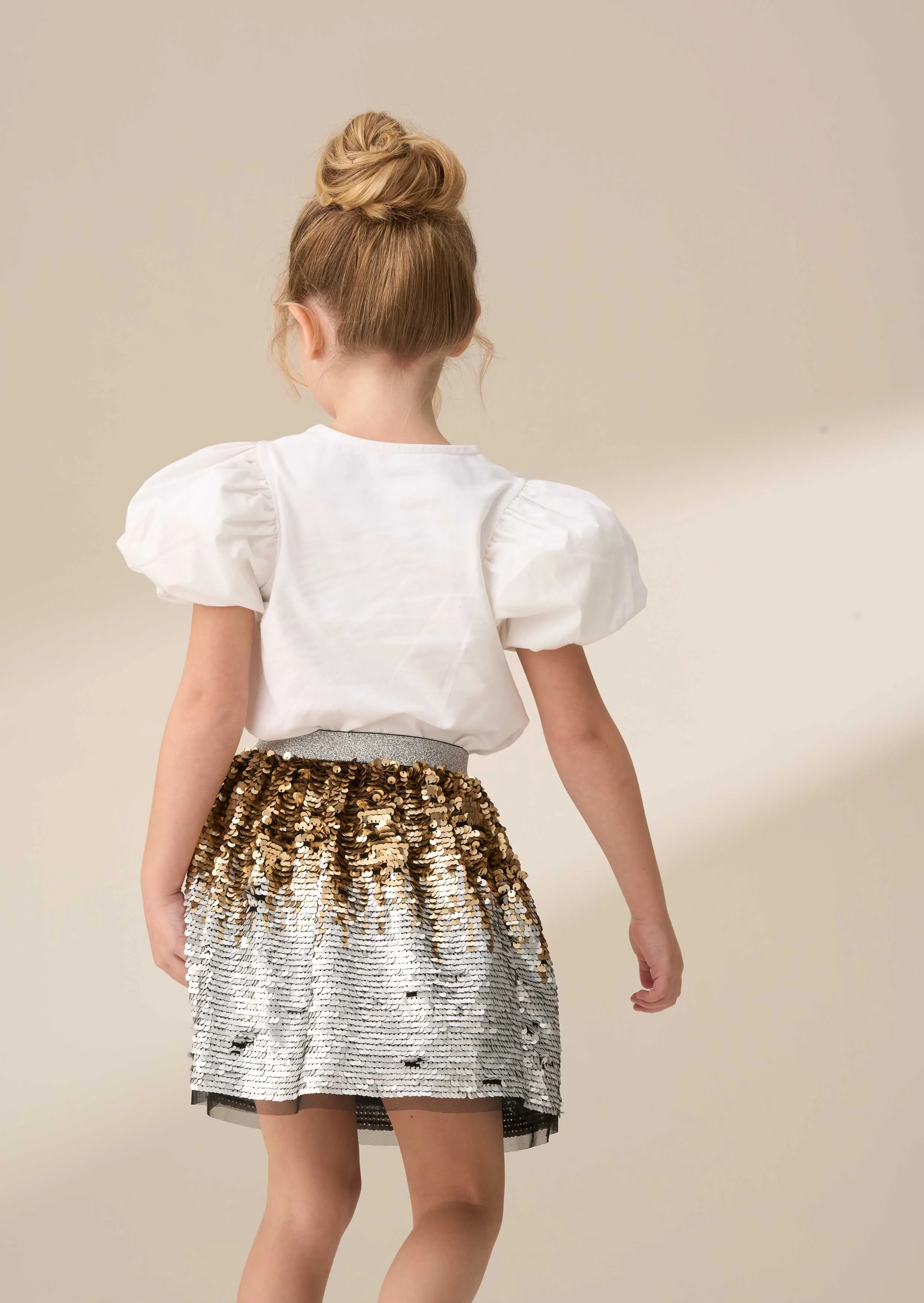 Enya Gold Sequin Skirt