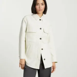 Everlane The Oversized Shirt Jacket Boxy Button Front Fall Shacket Sweater Small