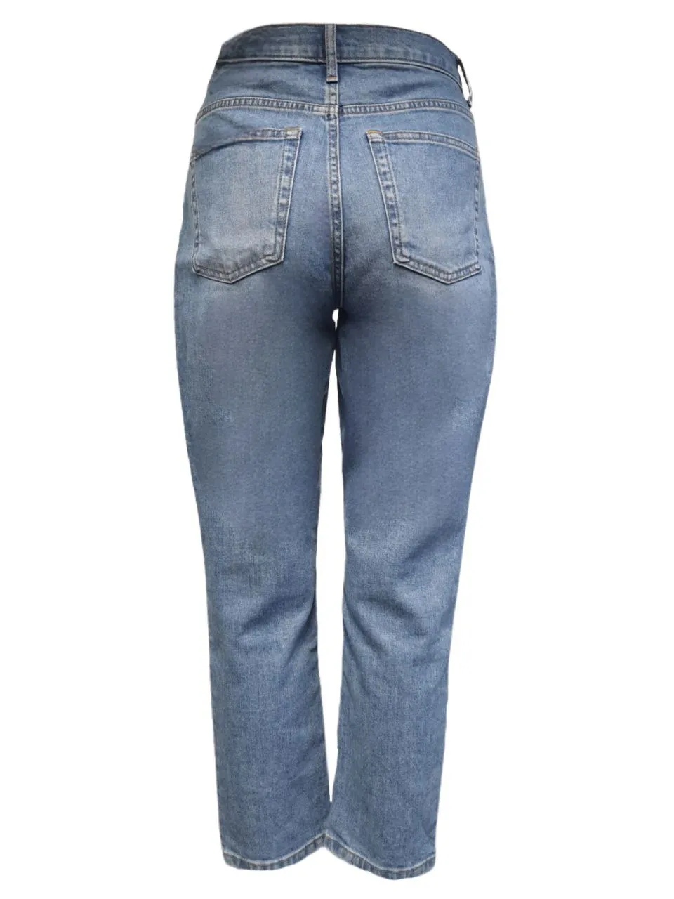 EVERLANE Women's Blue Sky High Rise Ankle Length The Cheeky Jeans #29417 26 NWT