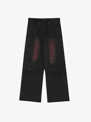 FADED RED DARK JEANS