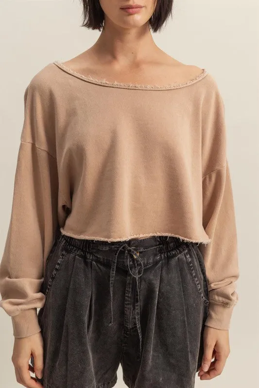 Fallen Long Sleeve Crop Top