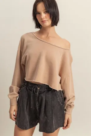 Fallen Long Sleeve Crop Top