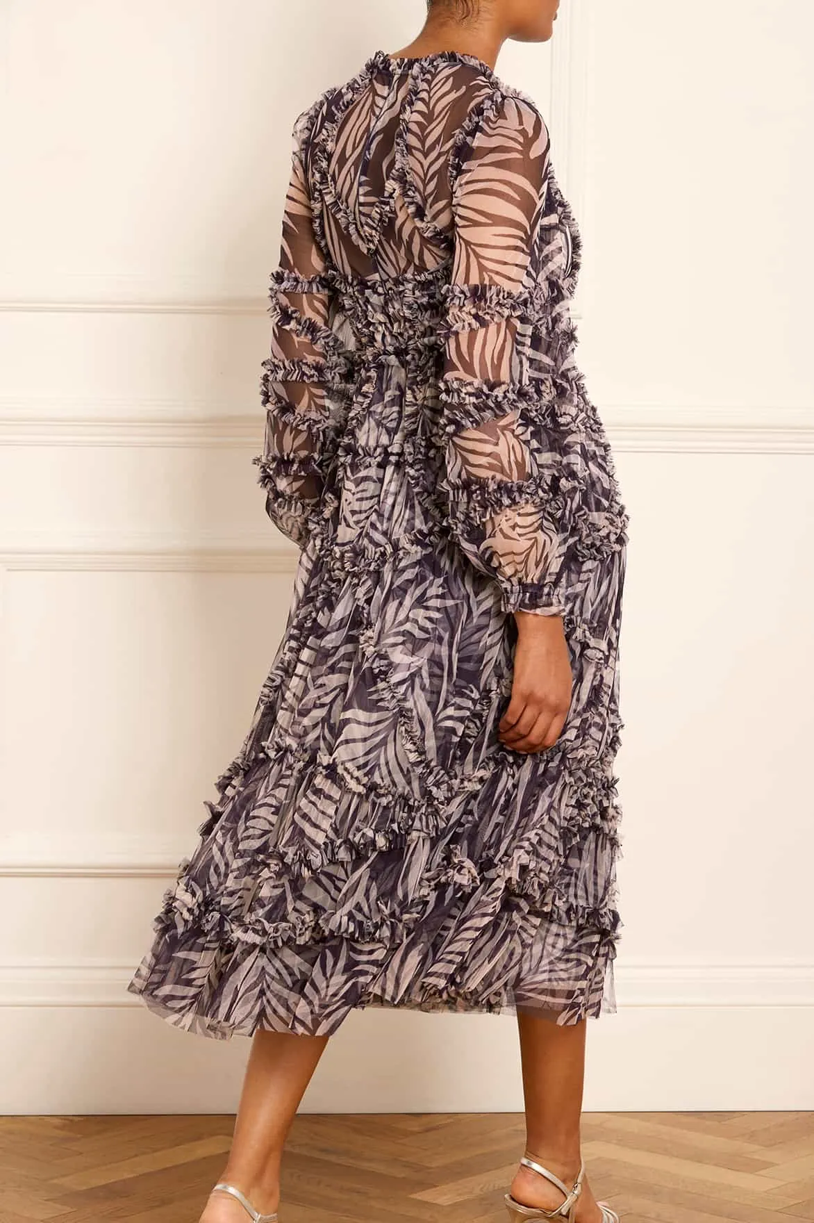 Feather Ruffle Ballerina Dress