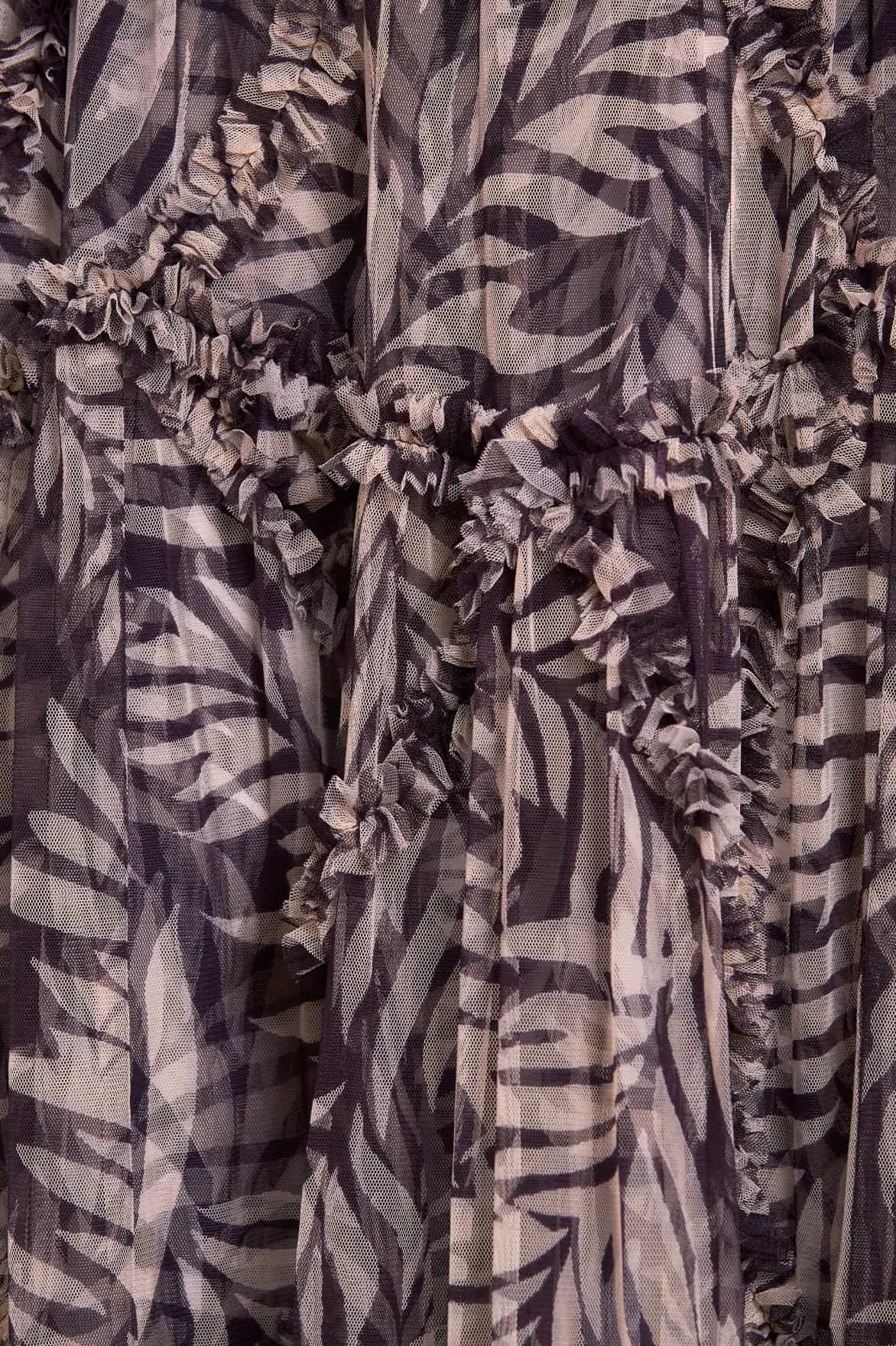 Feather Ruffle Ballerina Dress