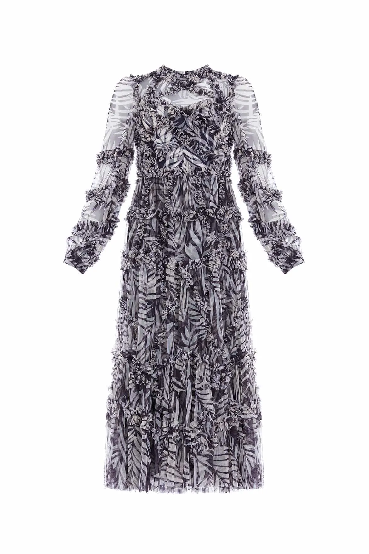 Feather Ruffle Ballerina Dress