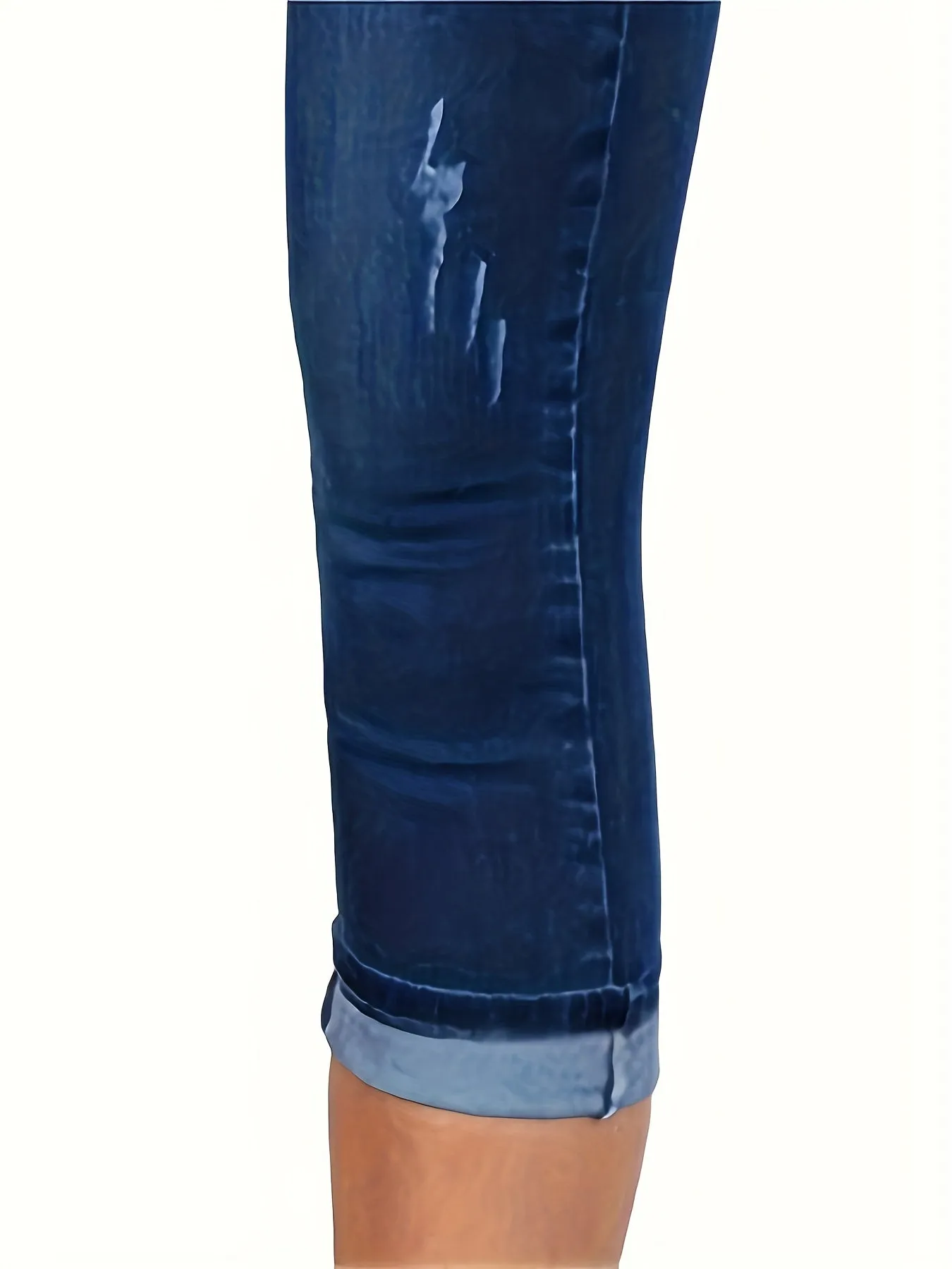 Femke - Gescheurde Cropped Capri Jeans Met Vintage Stijl Voor Dames
