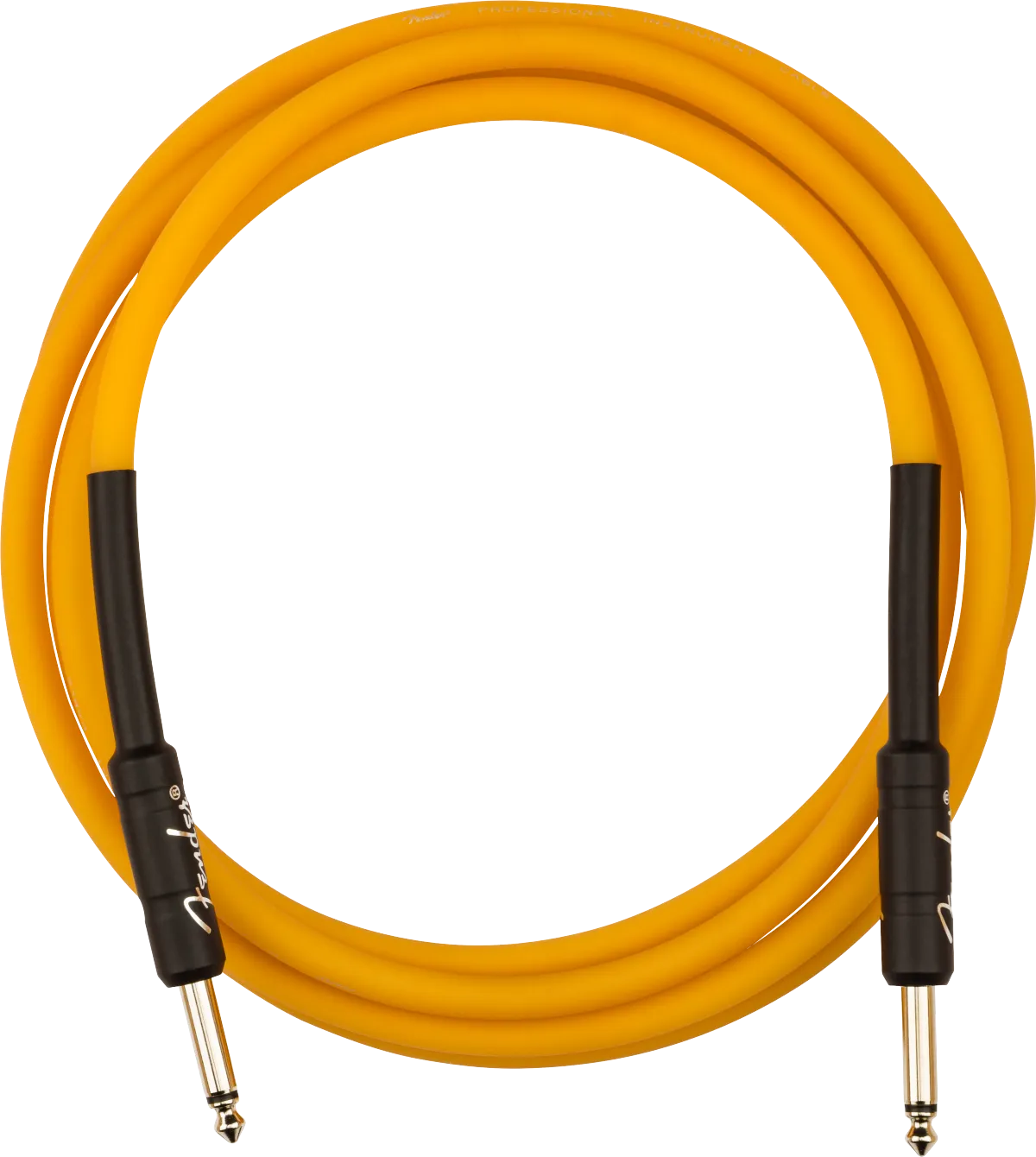 Fender Professional Glow in the Dark Cable, Orange, 18.6"