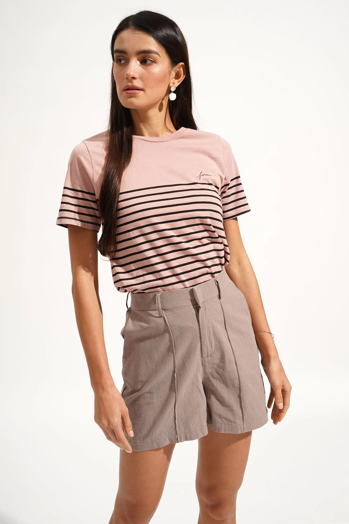 Fine Line Pintuck Cozy Shorts