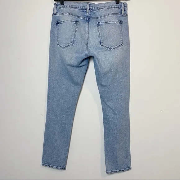 Frame Le Garcon Mid Rise Beldon Rips Distressed Jeans