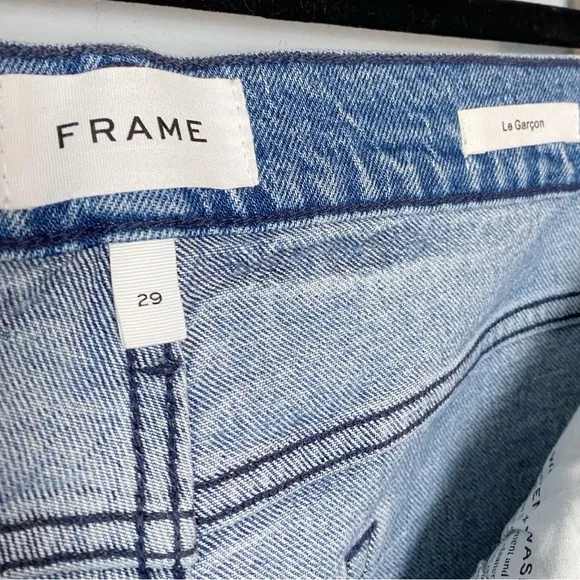 Frame Le Garcon Mid Rise Beldon Rips Distressed Jeans
