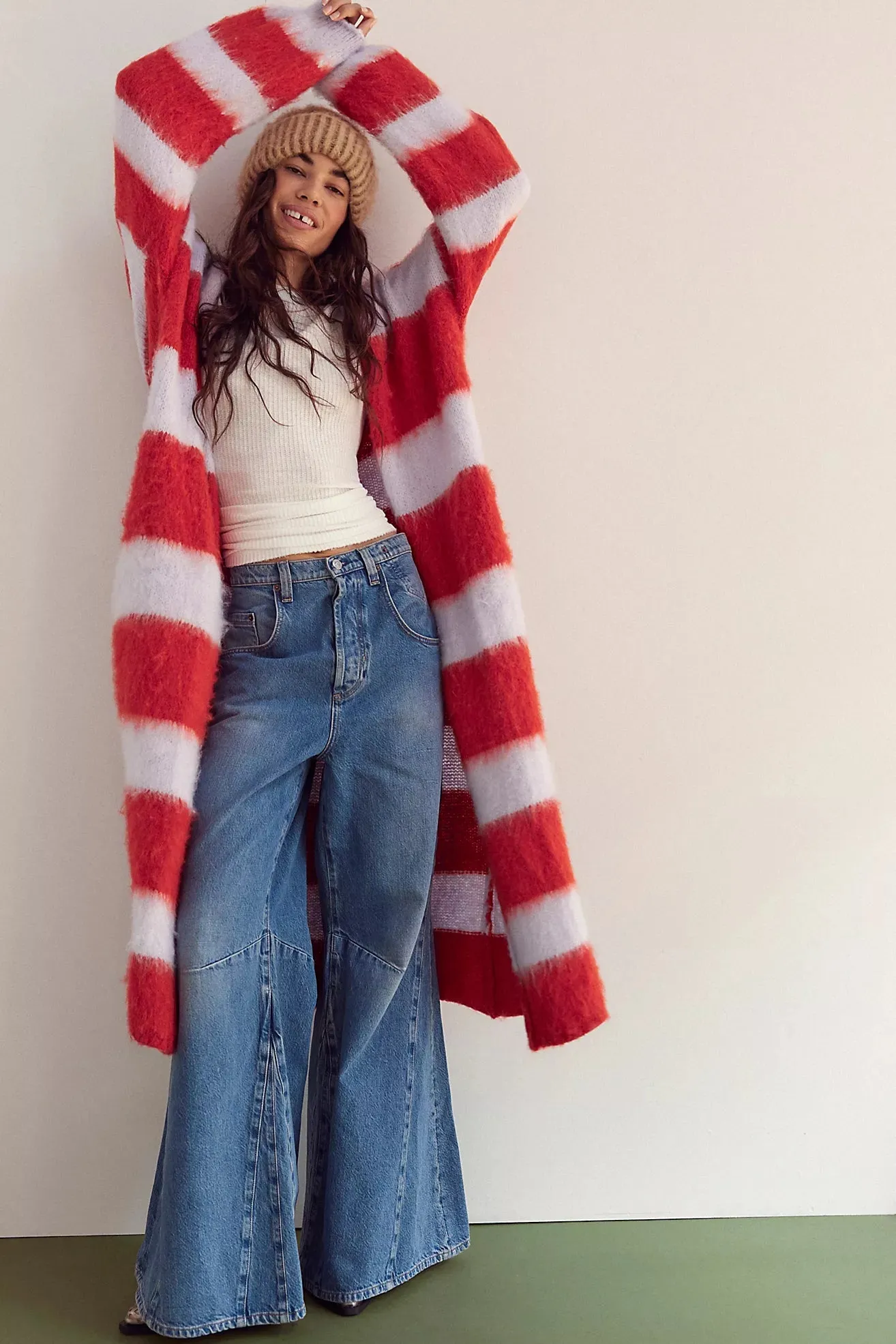 free people: mantra cardi-poppy ice combo