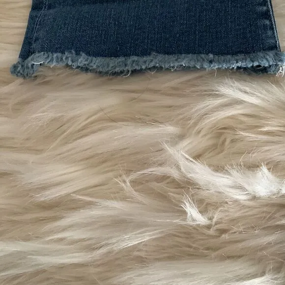 FREE PEOPLE STRAIGHT CROP RAW HEM JEANS W/ 5 POCKETS  NWT