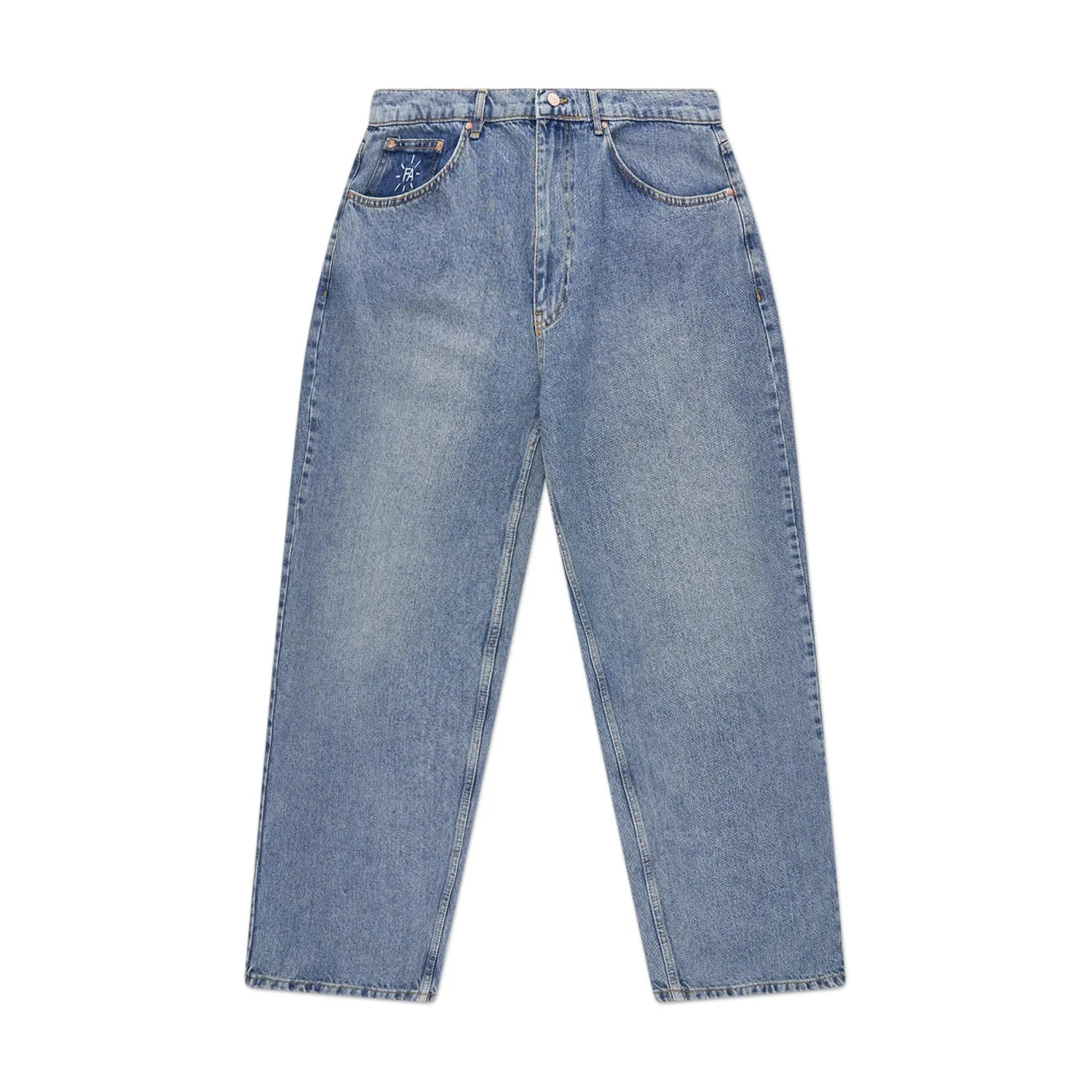 fucking awesome fecke baggy denim pant (stone washed light denim)