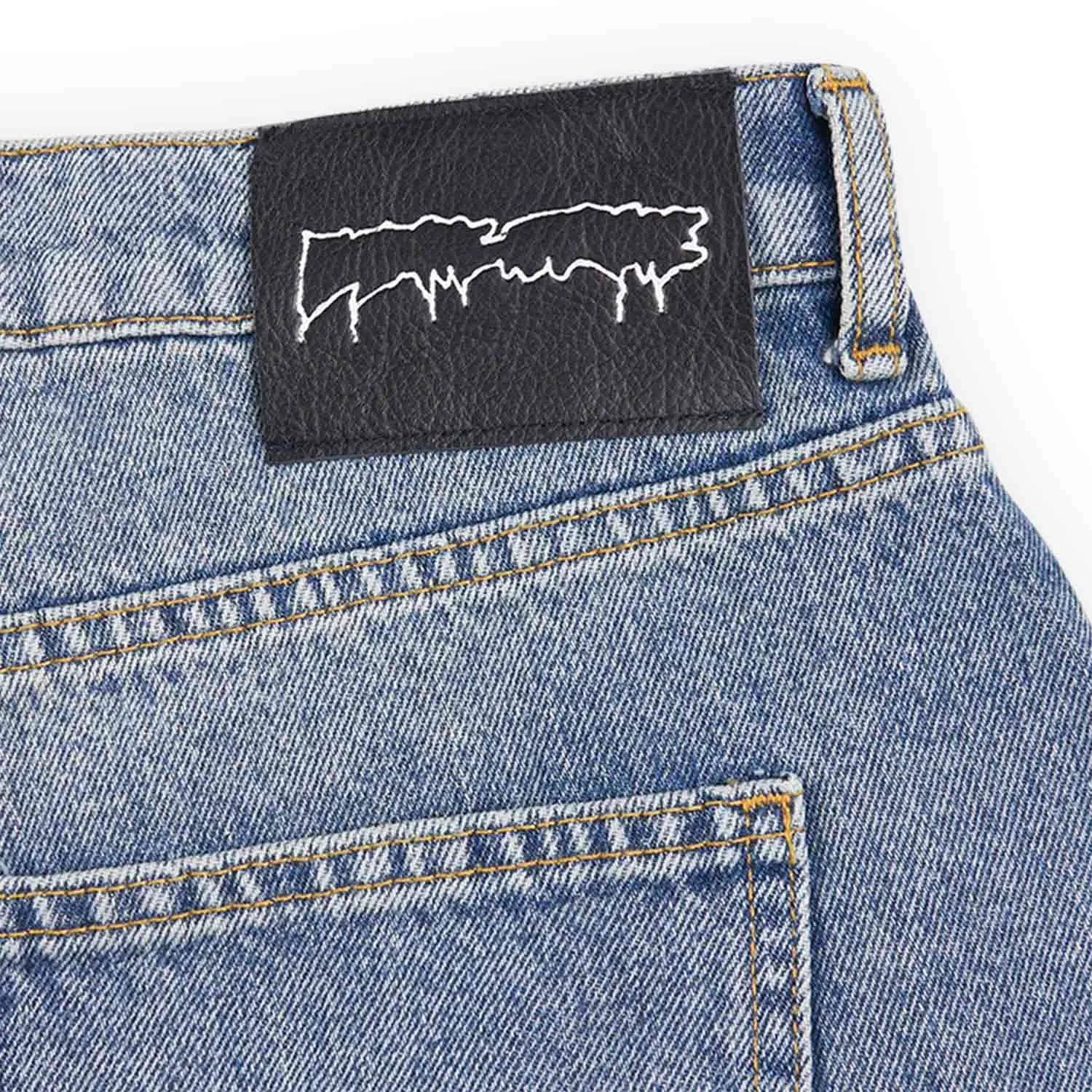 fucking awesome fecke baggy denim pant (stone washed light denim)
